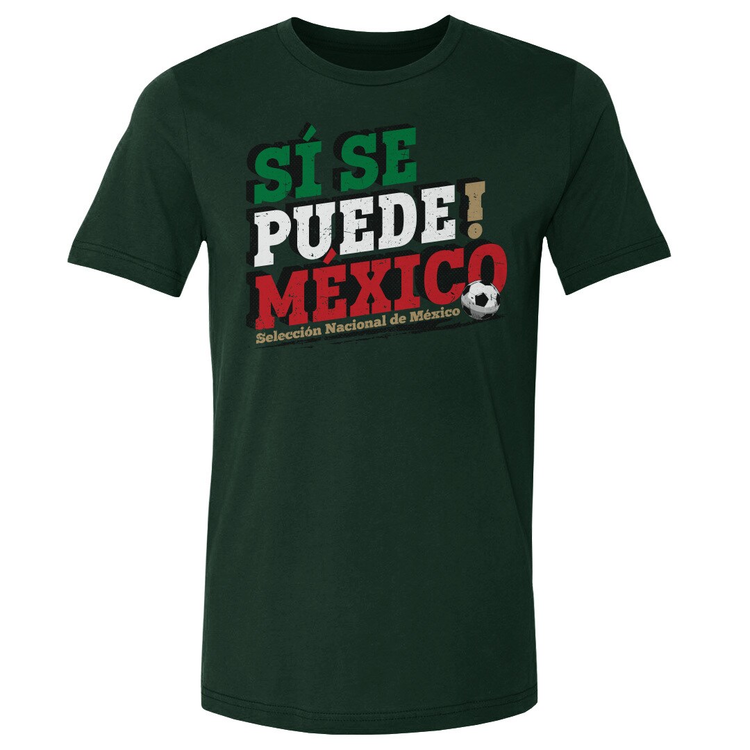 mexico national team 500 level si se puede t-shirt – forest green Collection – Brazil World Cup Jerseys and T-Shirts