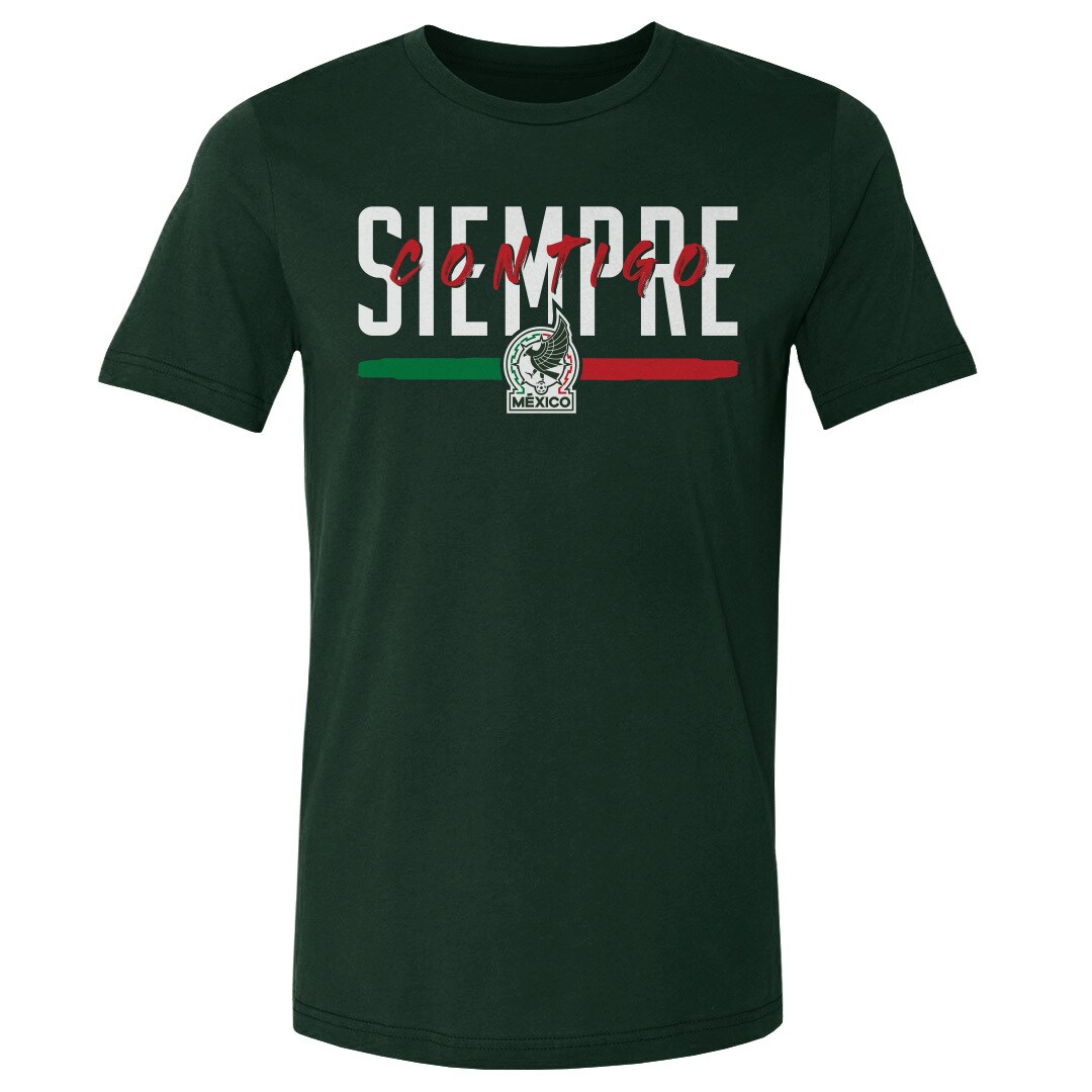 mexico national team 500 level siempre contigo cotton t-shirt – forest green Collection – Brazil World Cup Jerseys and T-Shirts