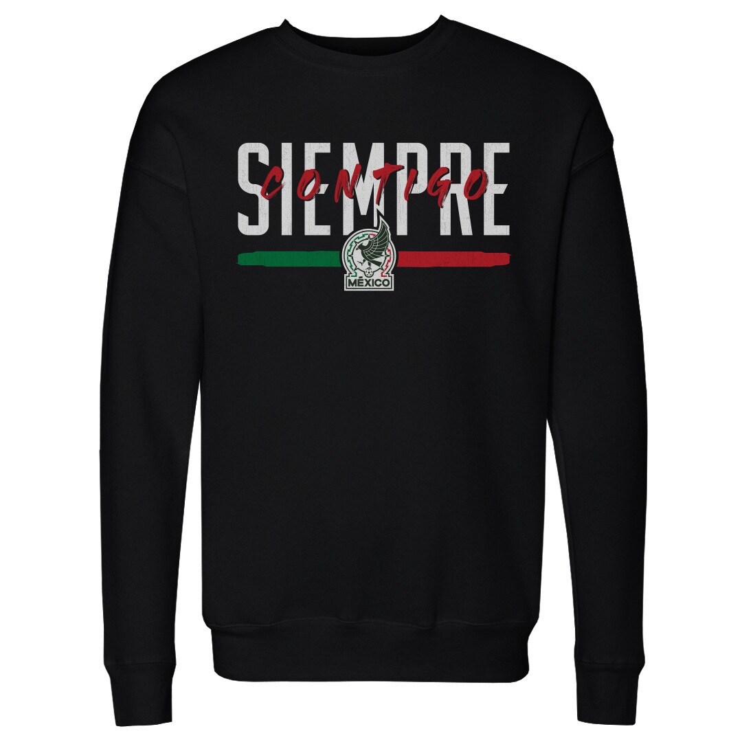mexico national team 500 level siempre contigo crewneck sweatshirt – black Collection – Brazil World Cup Jerseys and T-Shirts