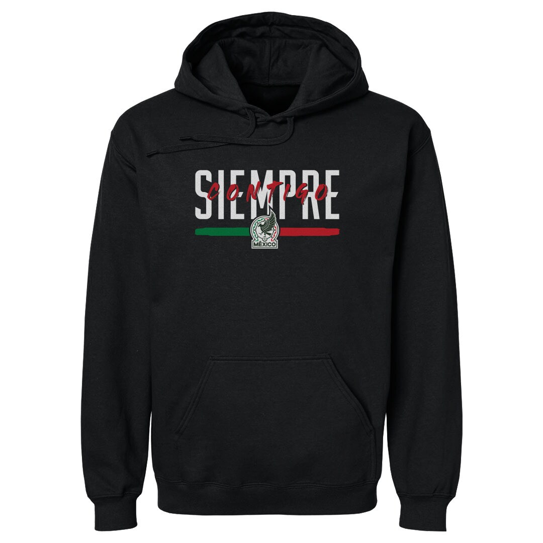 mexico national team 500 level siempre contigo pullover hoodie – black Collection – Brazil World Cup Jerseys and T-Shirts