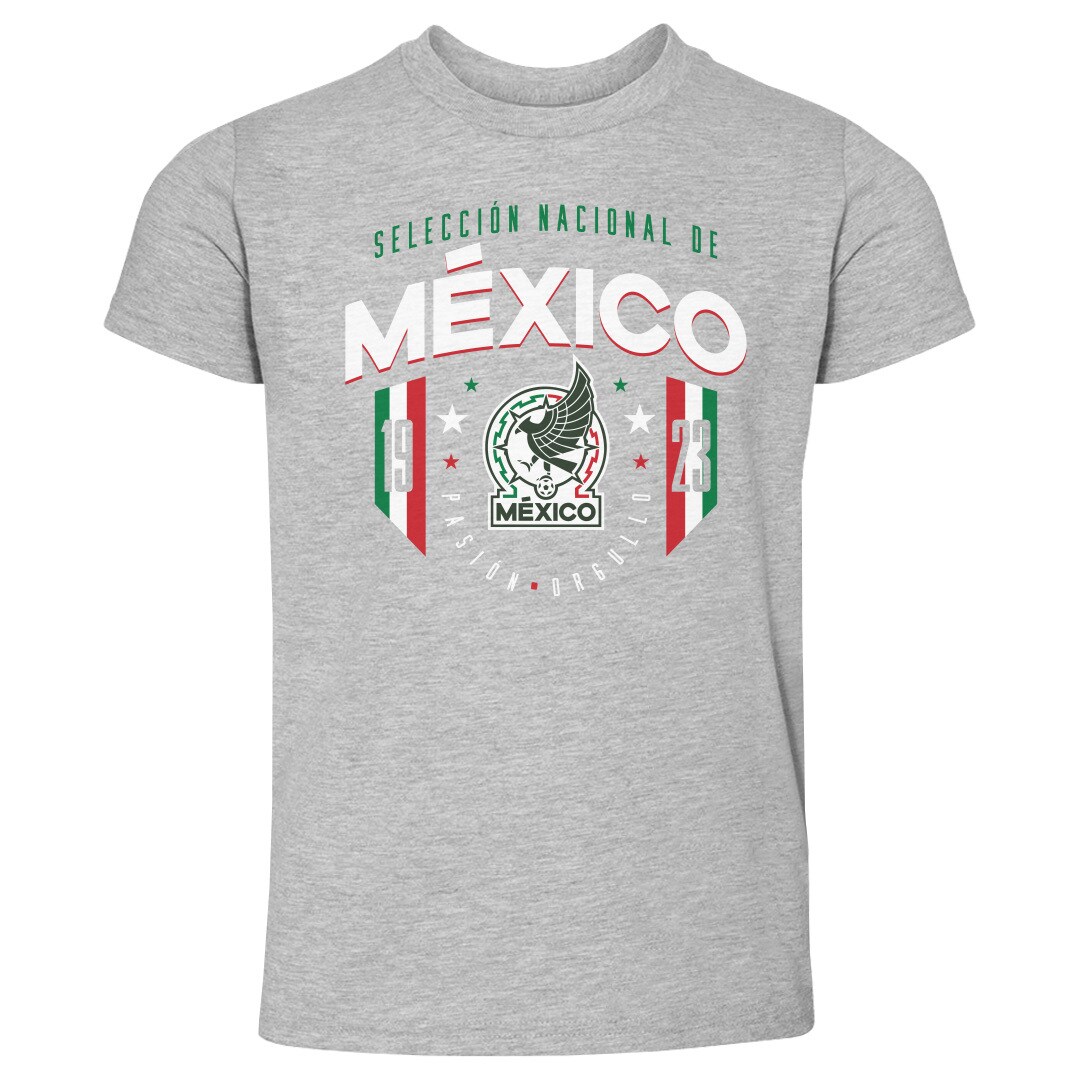 mexico national team 500 level toddler 1923 t-shirt – heather gray Collection – Brazil World Cup Jerseys and T-Shirts