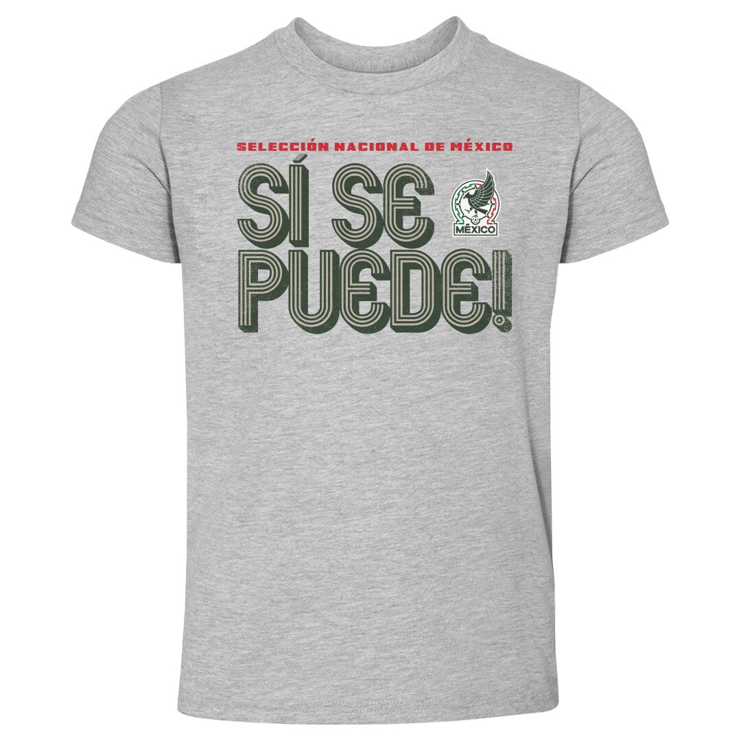 mexico national team 500 level toddler si se puede inline bold t-shirt – heather gray Collection – Brazil World Cup Jerseys and T-Shirts