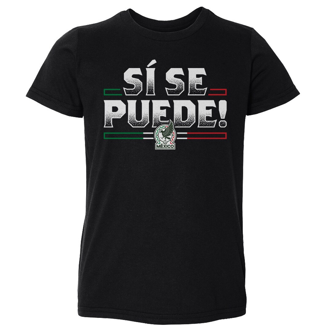 mexico national team 500 level toddler si se puede t-shirt – black Collection – Brazil World Cup Jerseys and T-Shirts