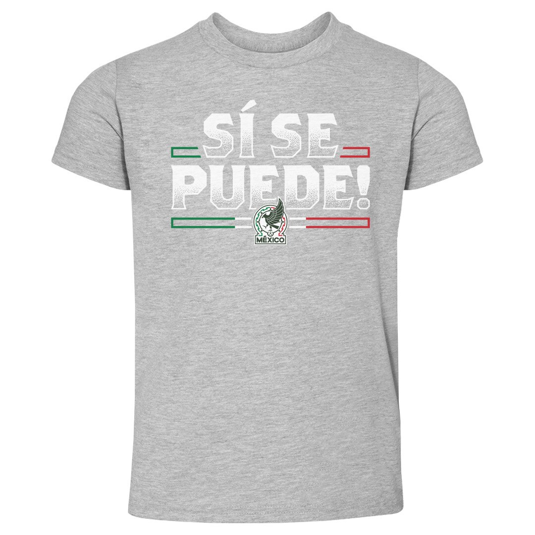 mexico national team 500 level toddler si se puede t-shirt – heather gray Collection – Brazil World Cup Jerseys and T-Shirts