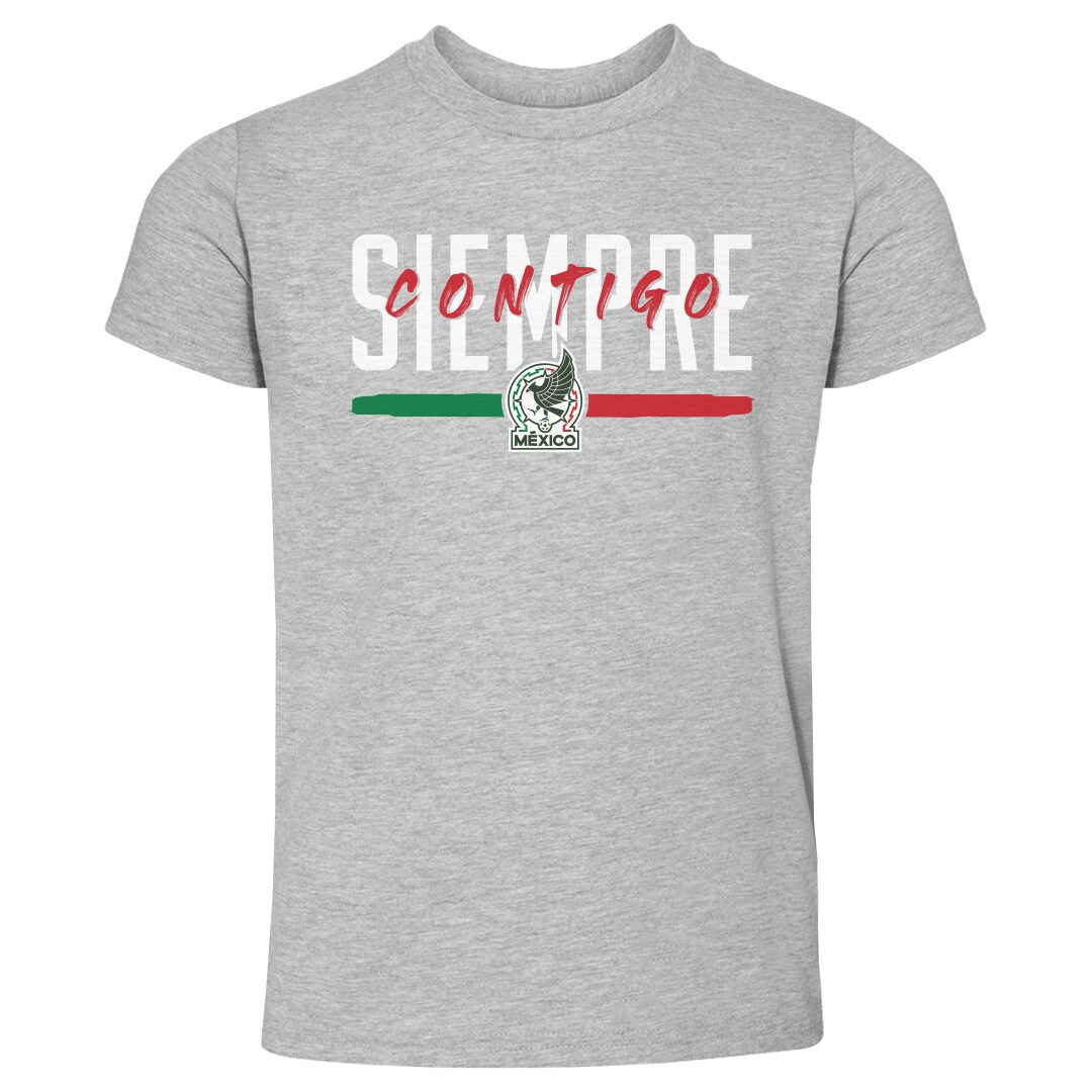 mexico national team 500 level toddler siempre contigo t-shirt – heather gray Collection – Brazil World Cup Jerseys and T-Shirts