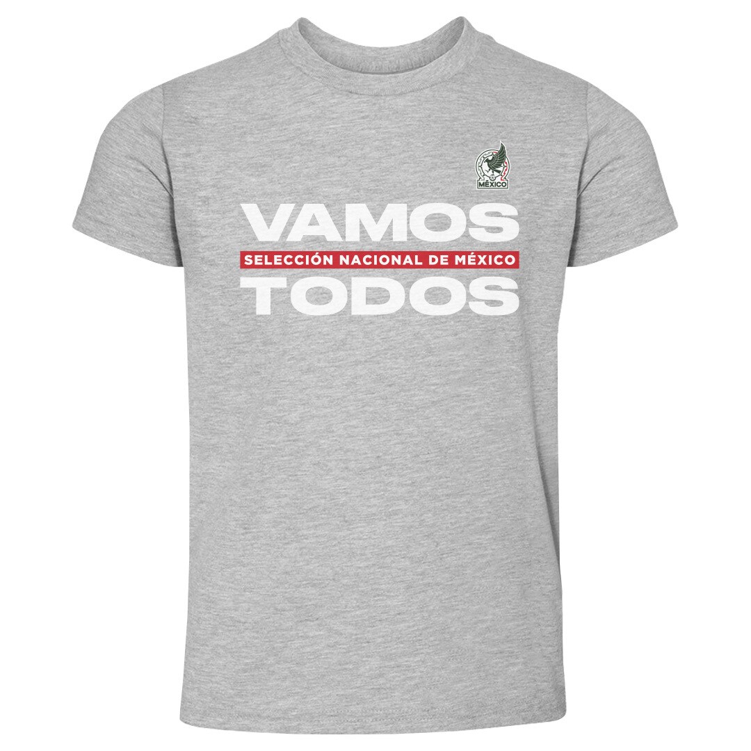 mexico national team 500 level toddler vamos todos t-shirt – heather gray Collection – Brazil World Cup Jerseys and T-Shirts