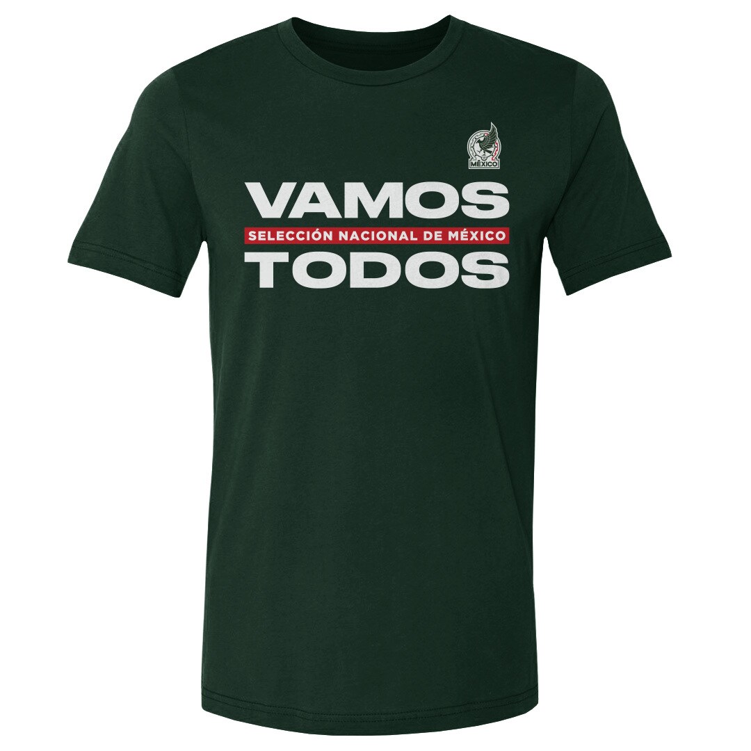 mexico national team 500 level vamos todos cotton t-shirt – forest green Collection – Brazil World Cup Jerseys and T-Shirts