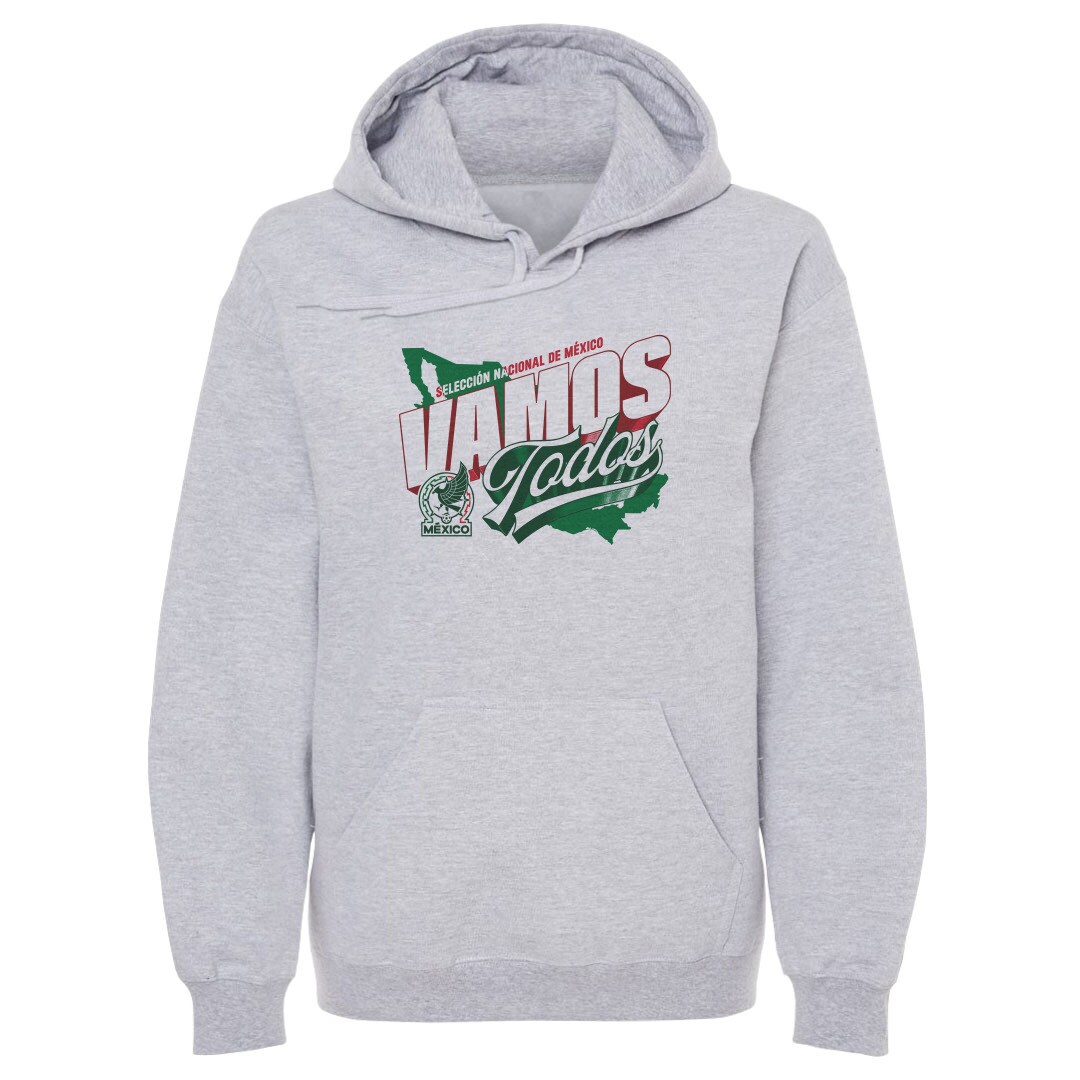 mexico national team 500 level vamos todos country pullover hoodie – gray Collection – Brazil World Cup Jerseys and T-Shirts