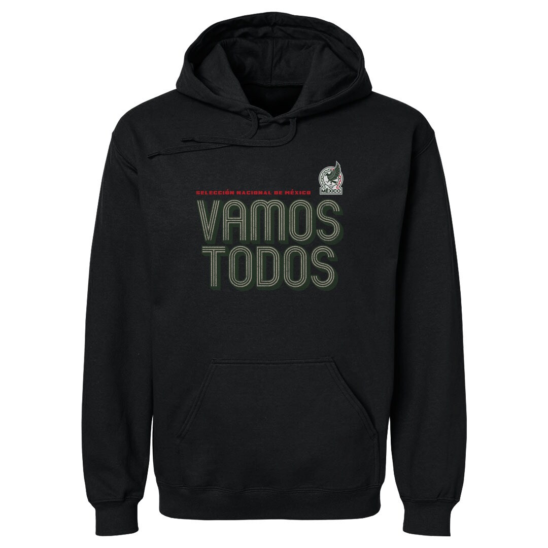 mexico national team 500 level vamos todos inline bold pullover hoodie – black Collection – Brazil World Cup Jerseys and T-Shirts