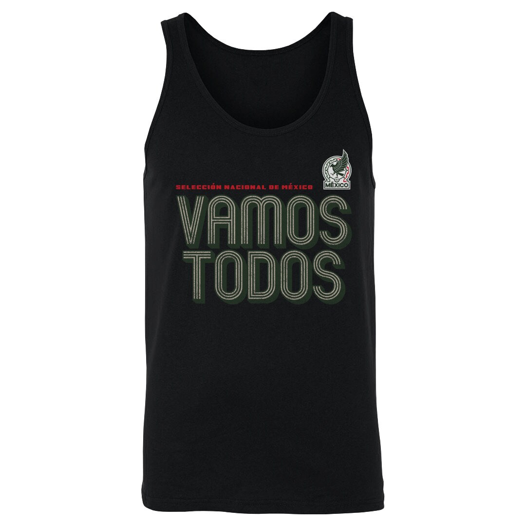 mexico national team 500 level vamos todos inline bold tank top – black Collection – Brazil World Cup Jerseys and T-Shirts