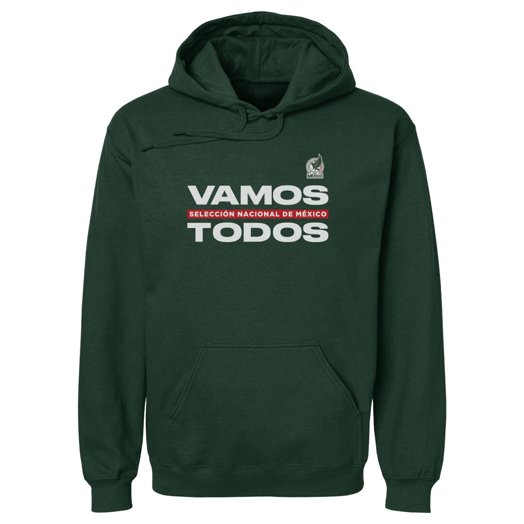 mexico national team 500 level vamos todos pullover hoodie – dark green Collection – Brazil World Cup Jerseys and T-Shirts