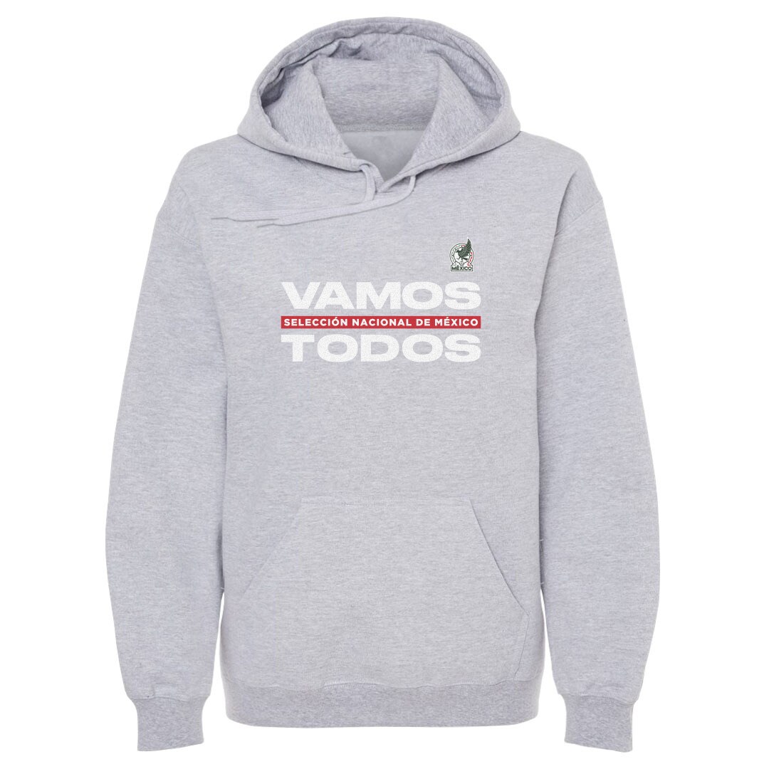 mexico national team 500 level vamos todos pullover hoodie – gray Collection – Brazil World Cup Jerseys and T-Shirts
