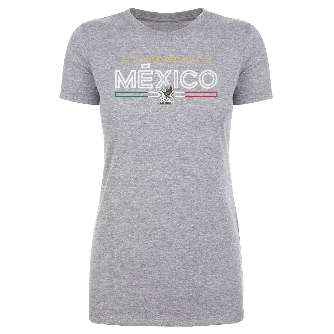 mexico national team 500 level women8217s inline t-shirt – heather gray Collection – Brazil World Cup Jerseys and T-Shirts