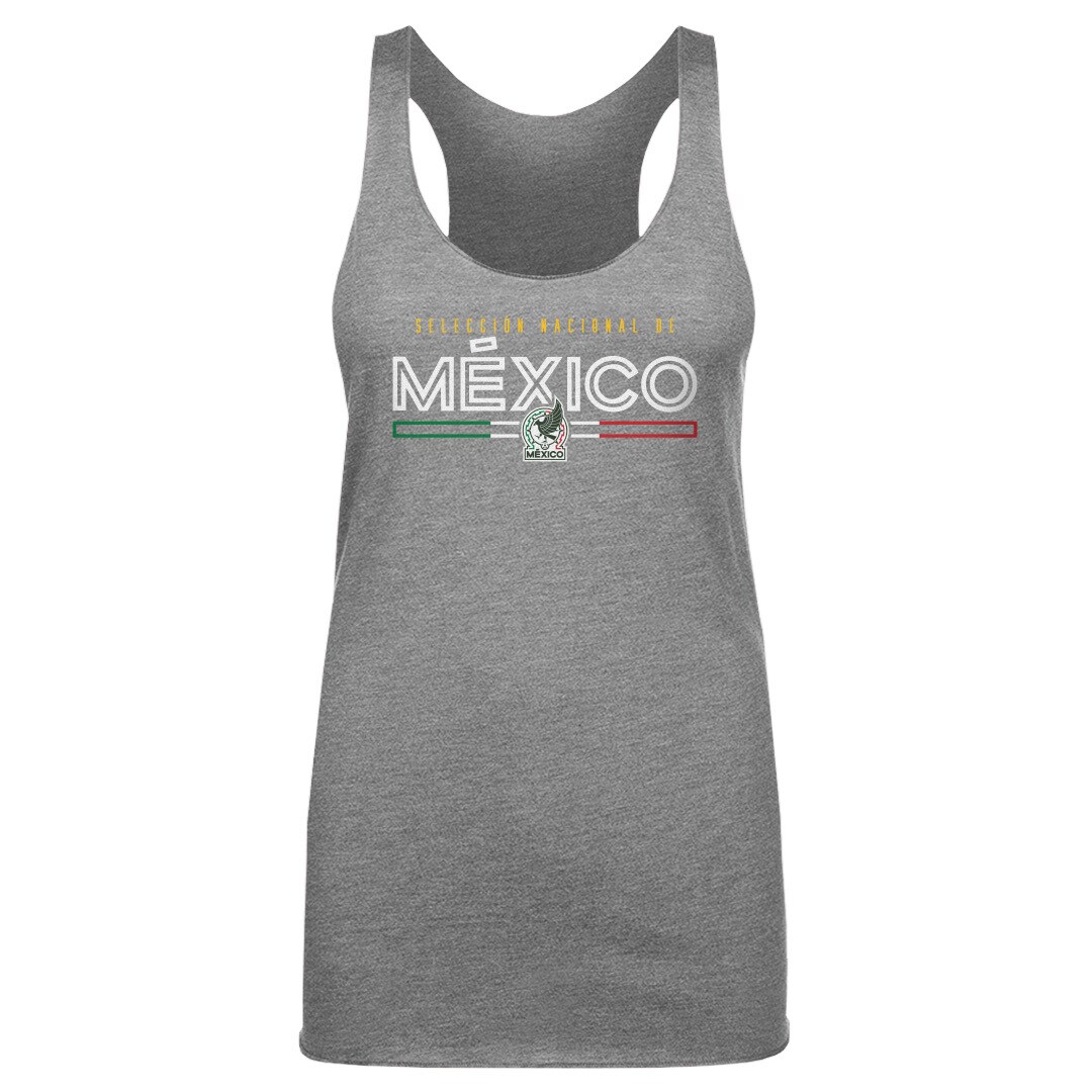mexico national team 500 level women8217s inline tri-blend racerback tank top – gray Collection – Brazil World Cup Jerseys and T-Shirts