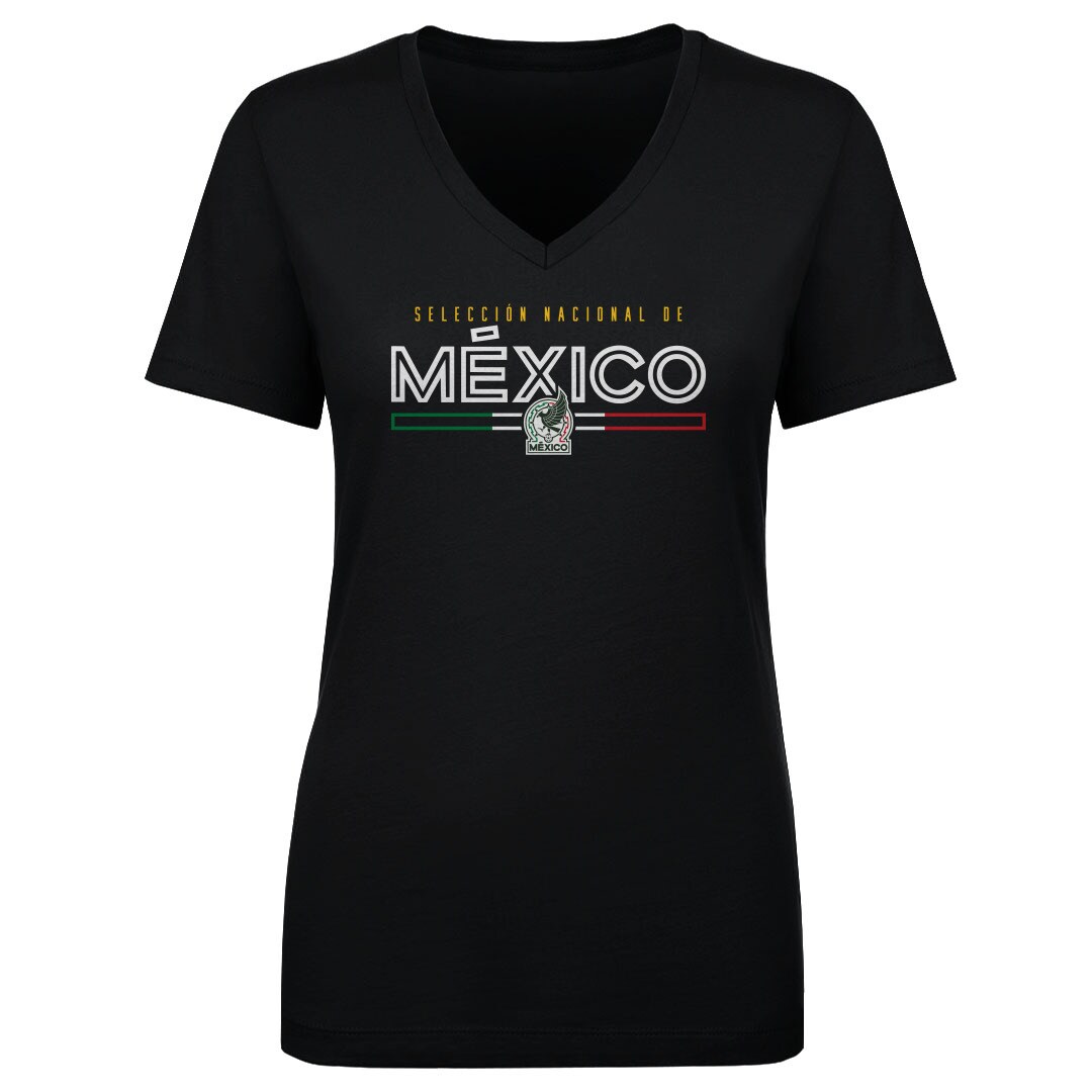 mexico national team 500 level women8217s inline v-neck t-shirt – black Collection – Brazil World Cup Jerseys and T-Shirts