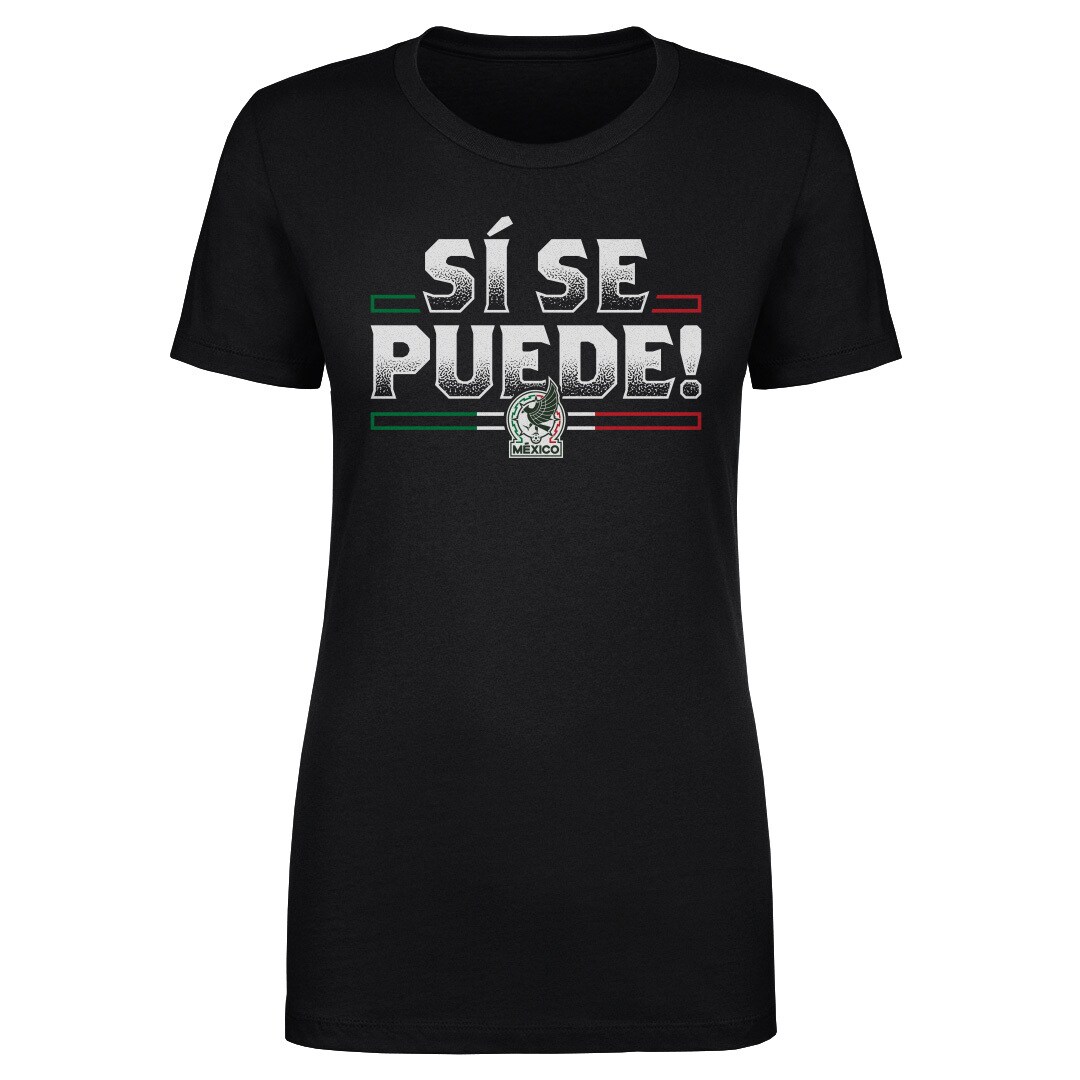 mexico national team 500 level women8217s si se puede t-shirt – black Collection – Brazil World Cup Jerseys and T-Shirts