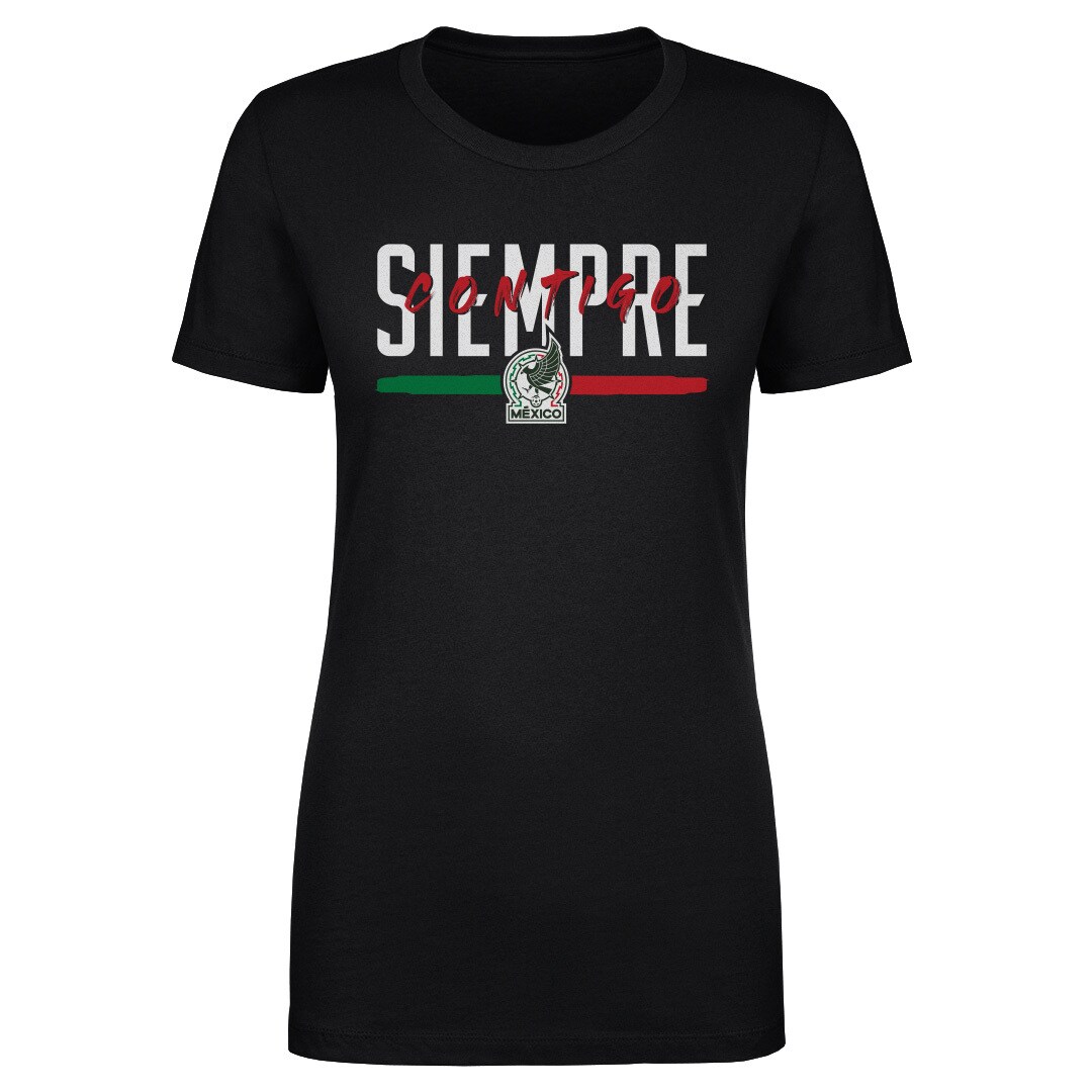 mexico national team 500 level women8217s siempre contigo t-shirt – black Collection – Brazil World Cup Jerseys and T-Shirts