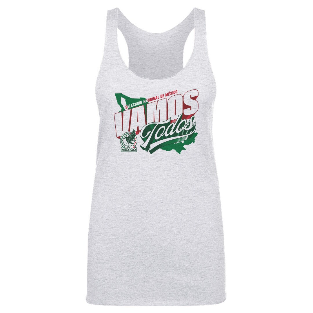 mexico national team 500 level women8217s vamos todos country tri-blend tank top – gray Collection – Brazil World Cup Jerseys and T-Shirts