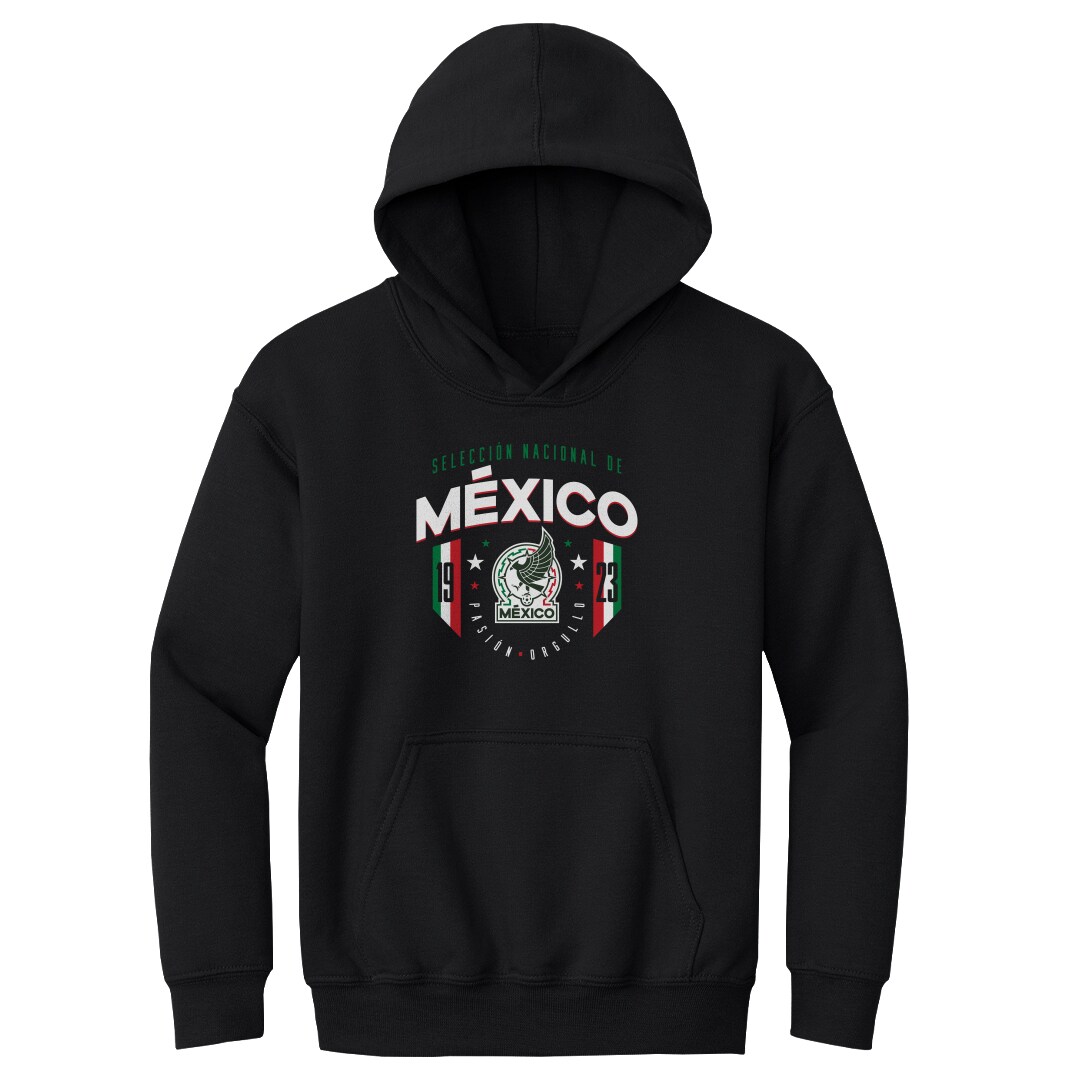 mexico national team 500 level youth 1923 pullover hoodie – black Collection – Brazil World Cup Jerseys and T-Shirts