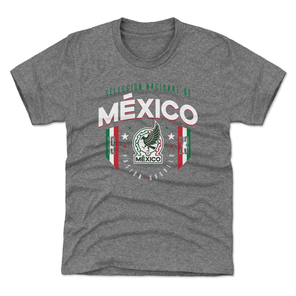 mexico national team 500 level youth 1923 t-shirt – gray Collection – Brazil World Cup Jerseys and T-Shirts