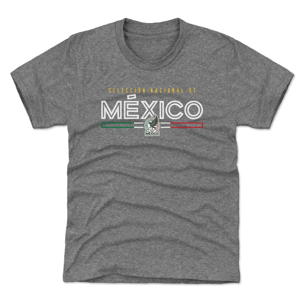 mexico national team 500 level youth inline tri-blend t-shirt – gray Collection – Brazil World Cup Jerseys and T-Shirts
