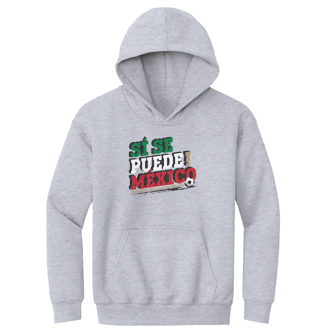 mexico national team 500 level youth si se puede pullover hoodie – gray Collection – Brazil World Cup Jerseys and T-Shirts