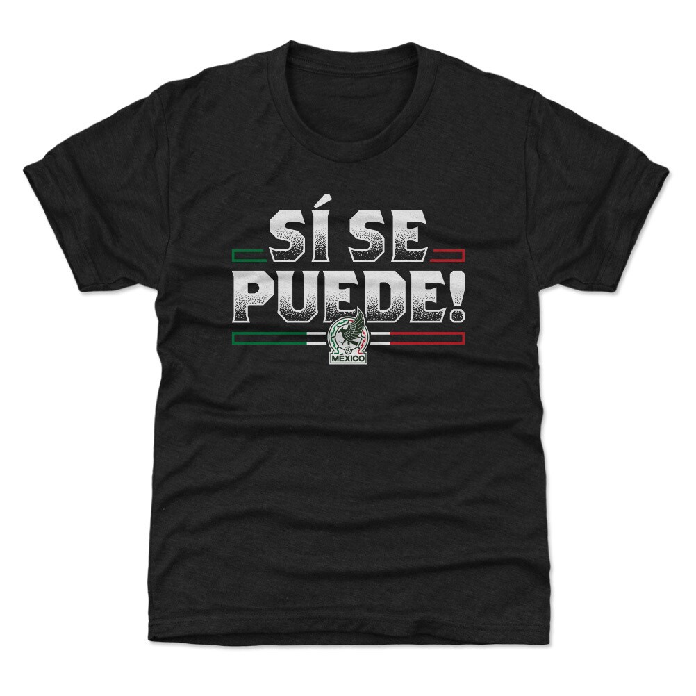 mexico national team 500 level youth si se puede t-shirt – black Collection – Brazil World Cup Jerseys and T-Shirts