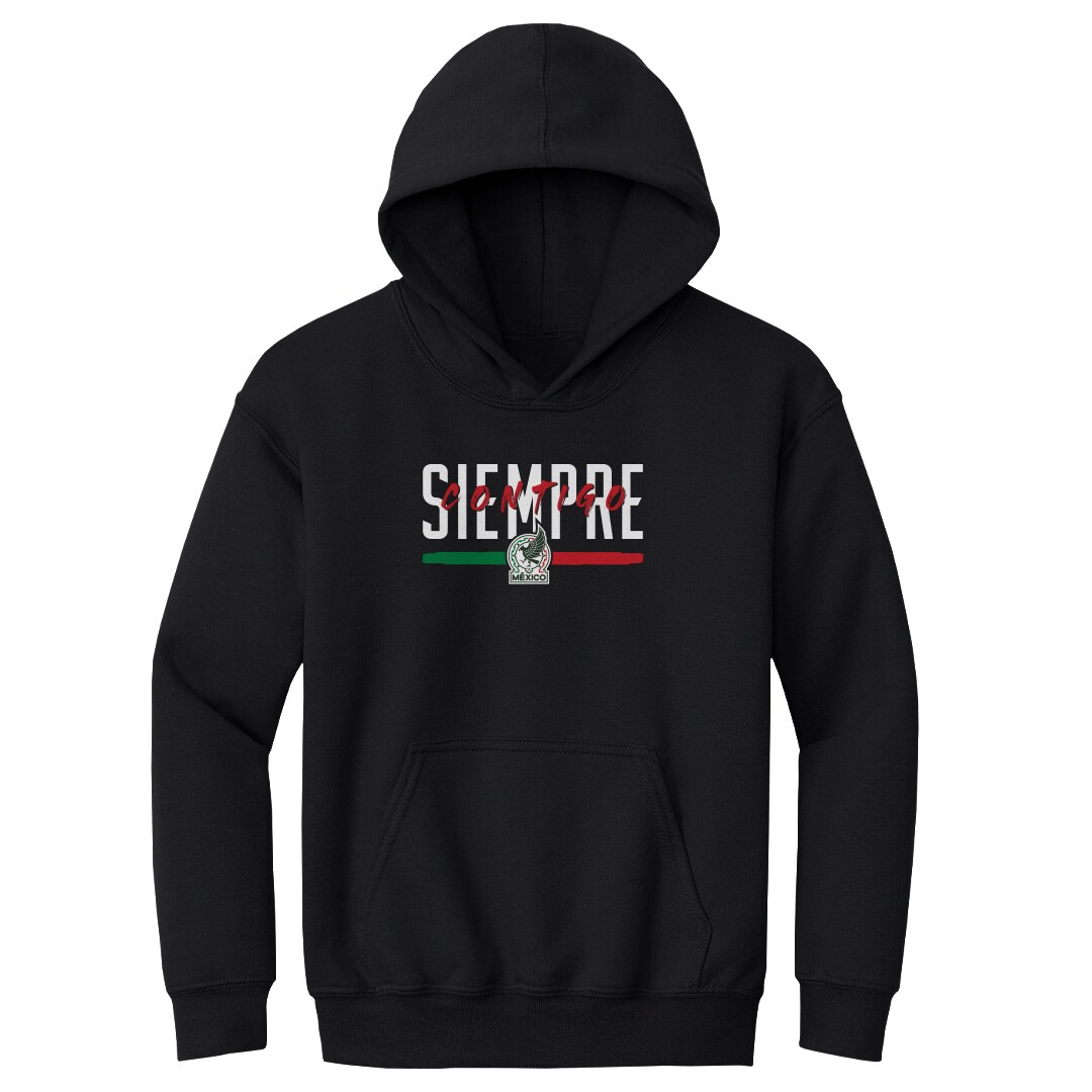 mexico national team 500 level youth siempre contigo pullover hoodie – black Collection – Brazil World Cup Jerseys and T-Shirts