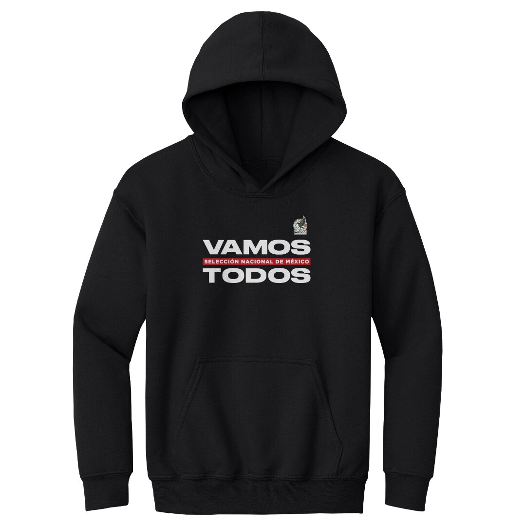 mexico national team 500 level youth vamos todos pullover hoodie – black Collection – Brazil World Cup Jerseys and T-Shirts