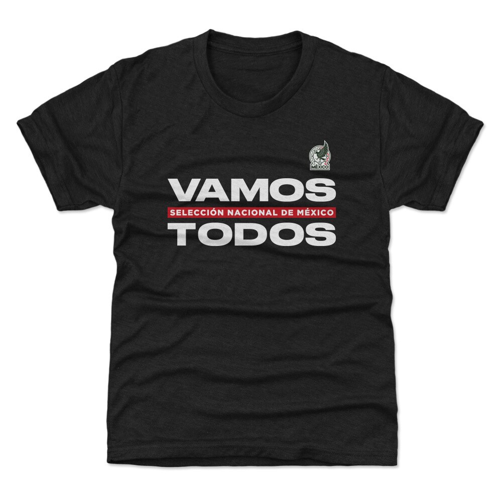 mexico national team 500 level youth vamos todos t-shirt – black Collection – Brazil World Cup Jerseys and T-Shirts
