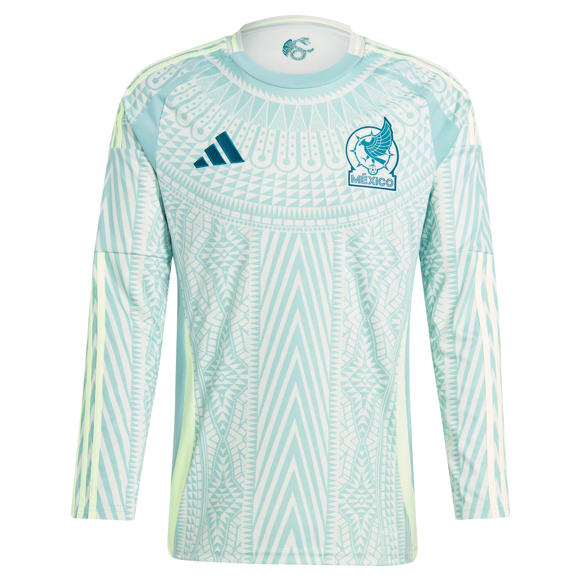 mexico national team adidas 2024 away replica long sleeve jersey – green Collection – Brazil World Cup Jerseys and T-Shirts
