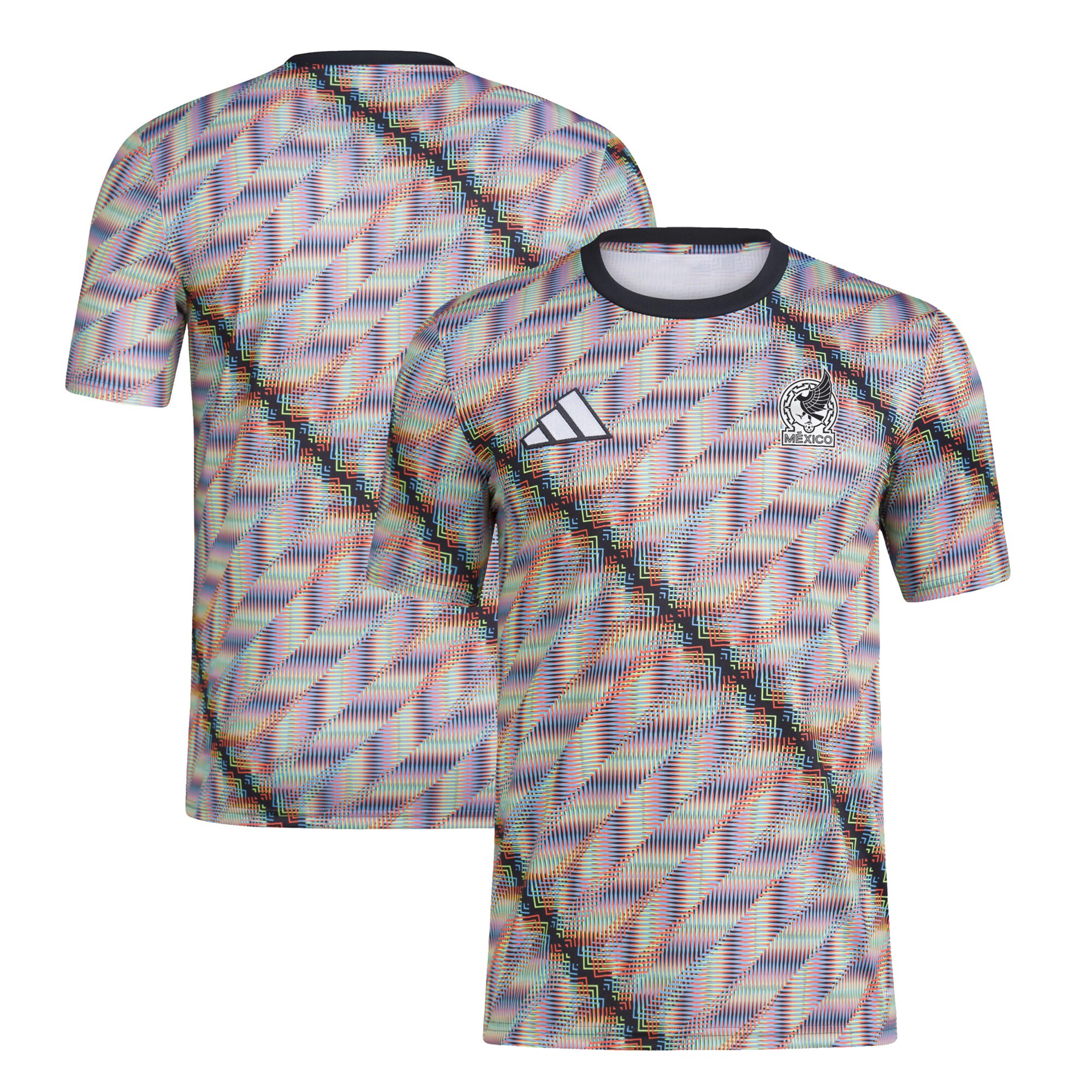 mexico national team adidas 2024 hispanic heritage pre-match top – black Collection – Brazil World Cup Jerseys and T-Shirts