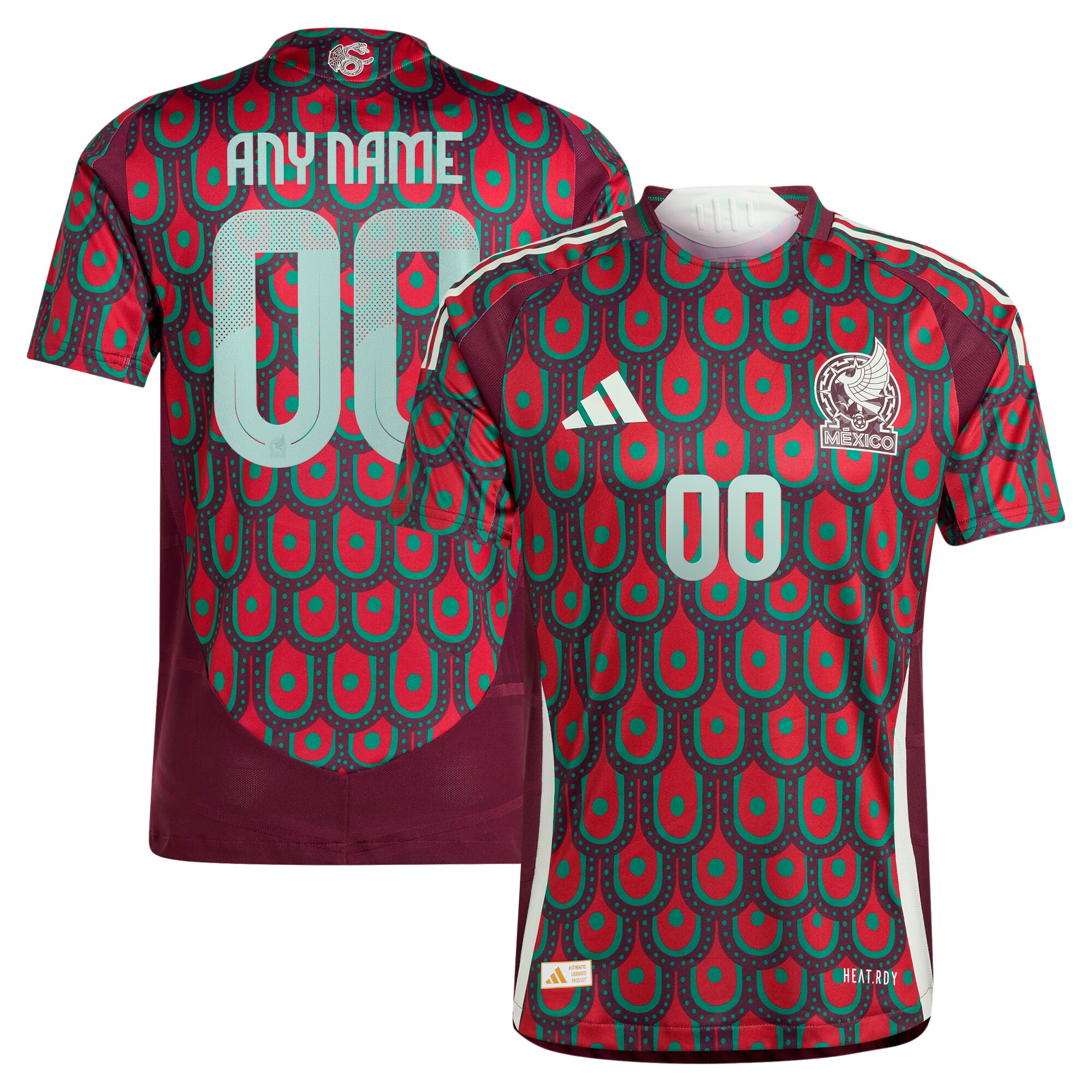 mexico national team adidas 2024 home authentic custom jersey – burgundy Collection – Brazil World Cup Jerseys and T-Shirts