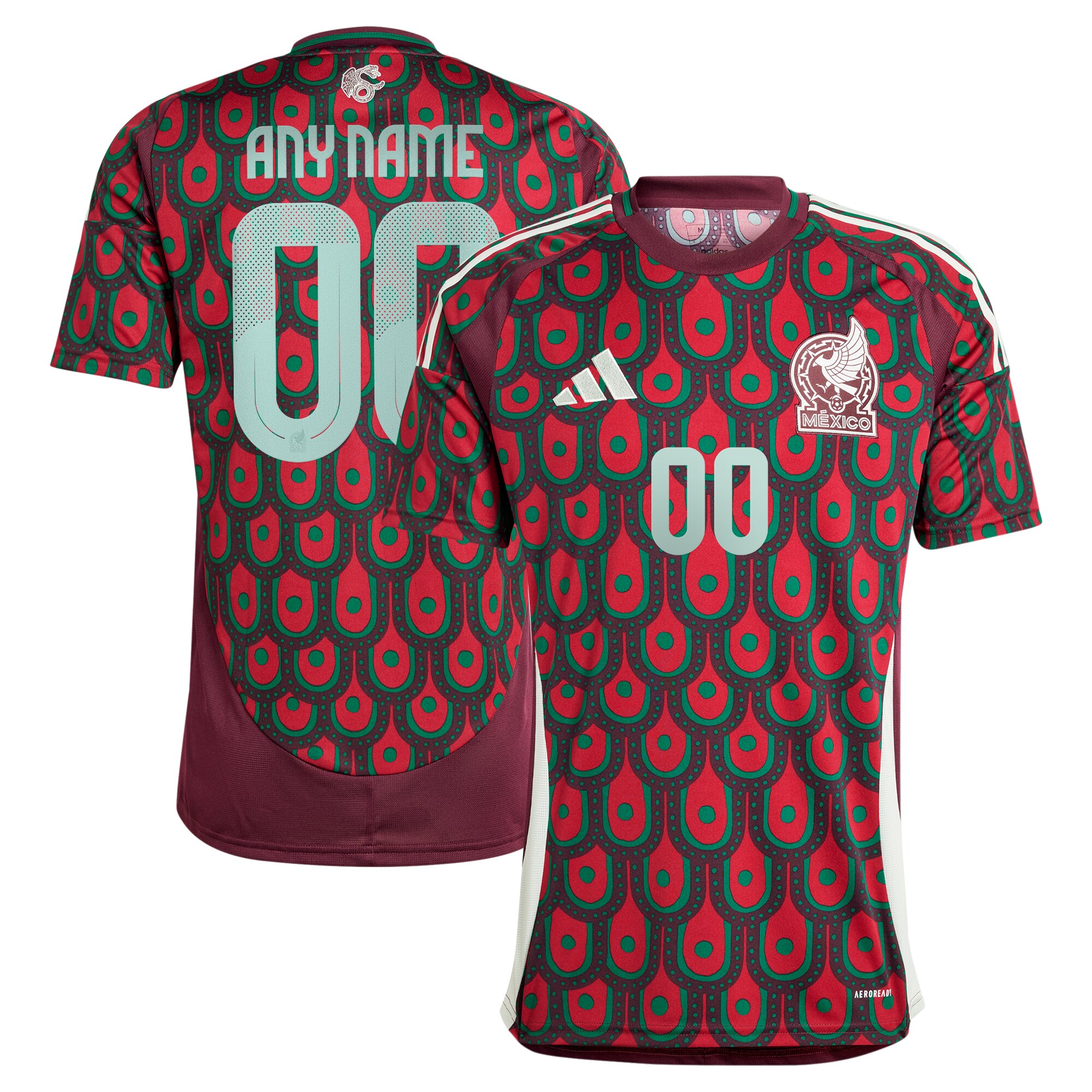 mexico national team adidas 2024 home replica custom jersey – burgundy Collection – Brazil World Cup Jerseys and T-Shirts