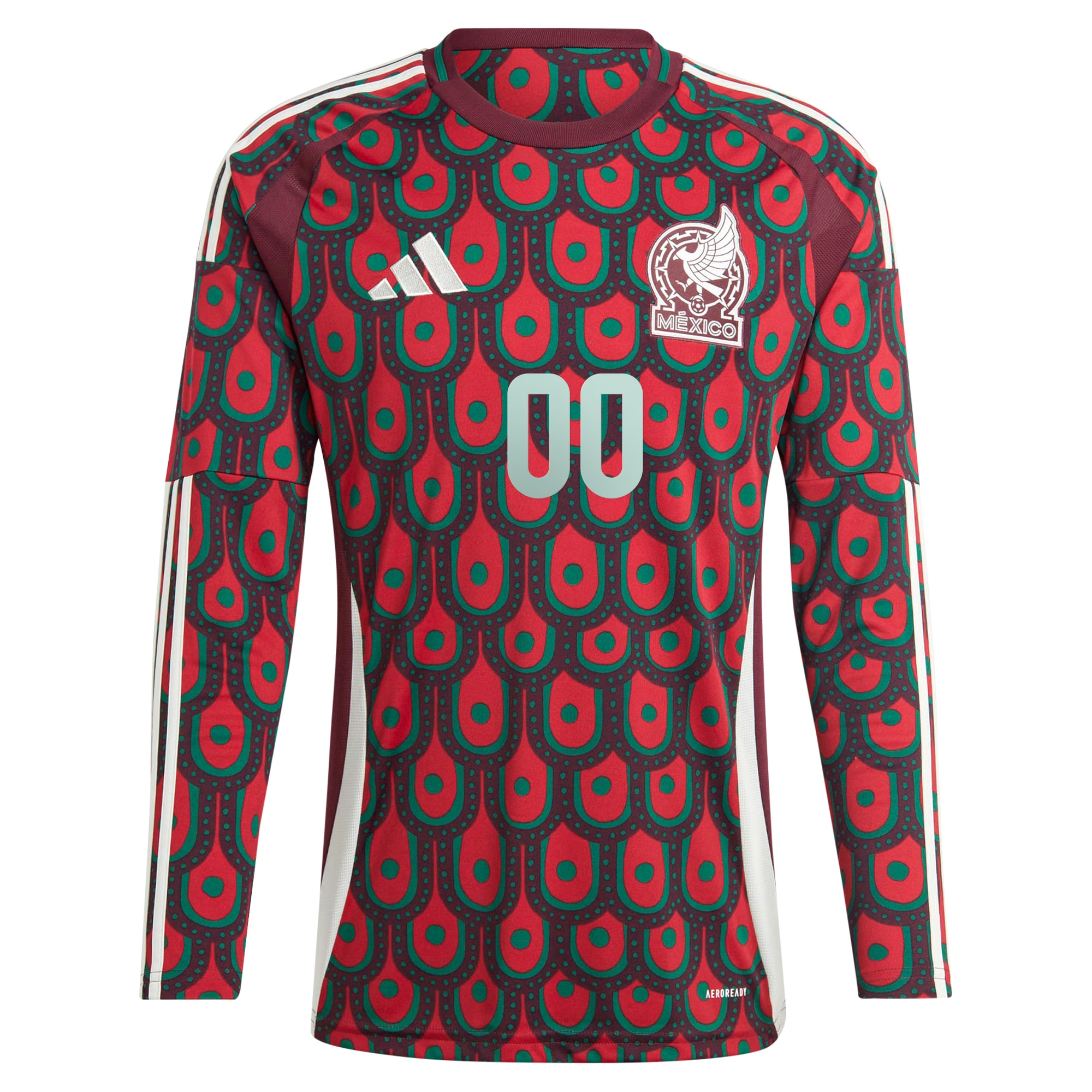 mexico national team adidas 2024 home replica custom long sleeve jersey – burgundy Collection – Brazil World Cup Jerseys and T-Shirts