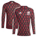 mexico national team adidas 2024 home replica long sleeve jersey – burgundy Collection – Brazil World Cup Jerseys and T-Shirts
