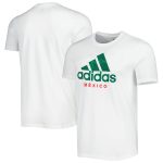 mexico national team adidas dna graphic t-shirt – white Collection – Brazil World Cup Jerseys and T-Shirts