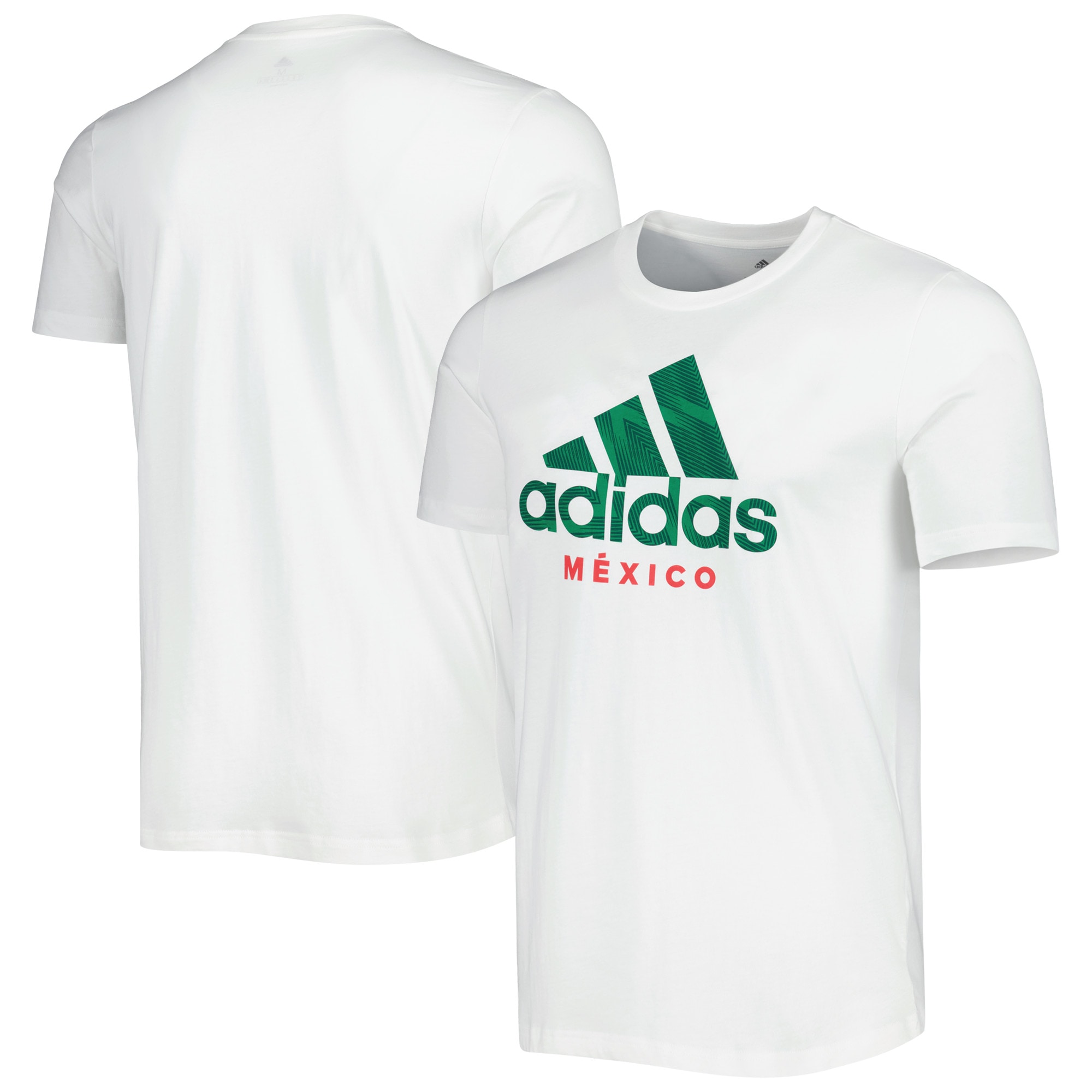 mexico national team adidas dna graphic t-shirt – white Collection – Brazil World Cup Jerseys and T-Shirts