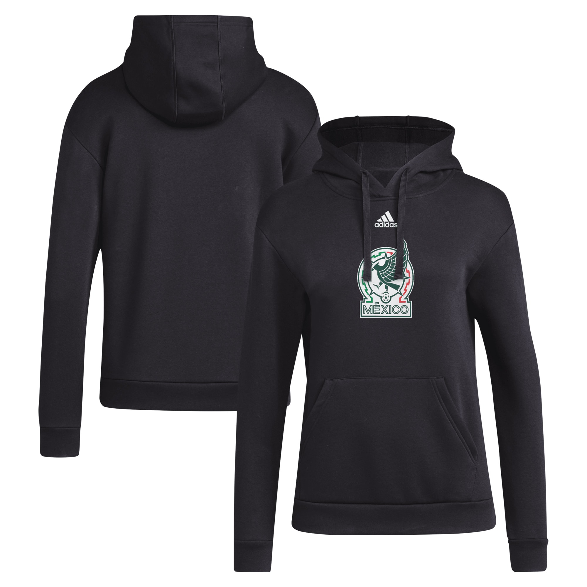 mexico national team adidas women8217s crest pullover hoodie – black Collection – Brazil World Cup Jerseys and T-Shirts