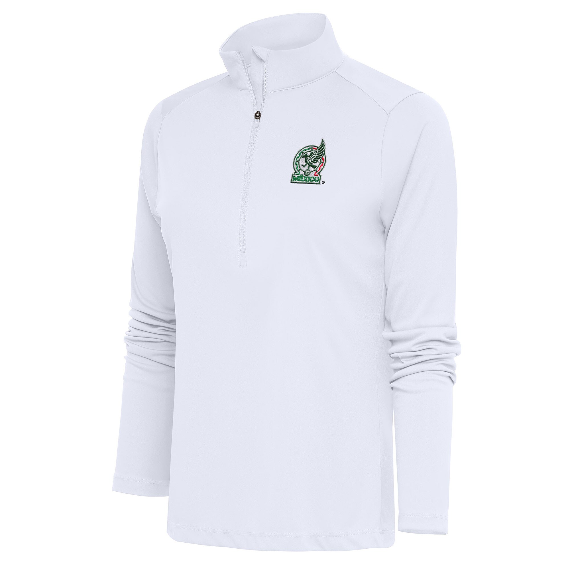 mexico national team antigua women8217s statement half-zip pullover top – white Collection – Brazil World Cup Jerseys and T-Shirts