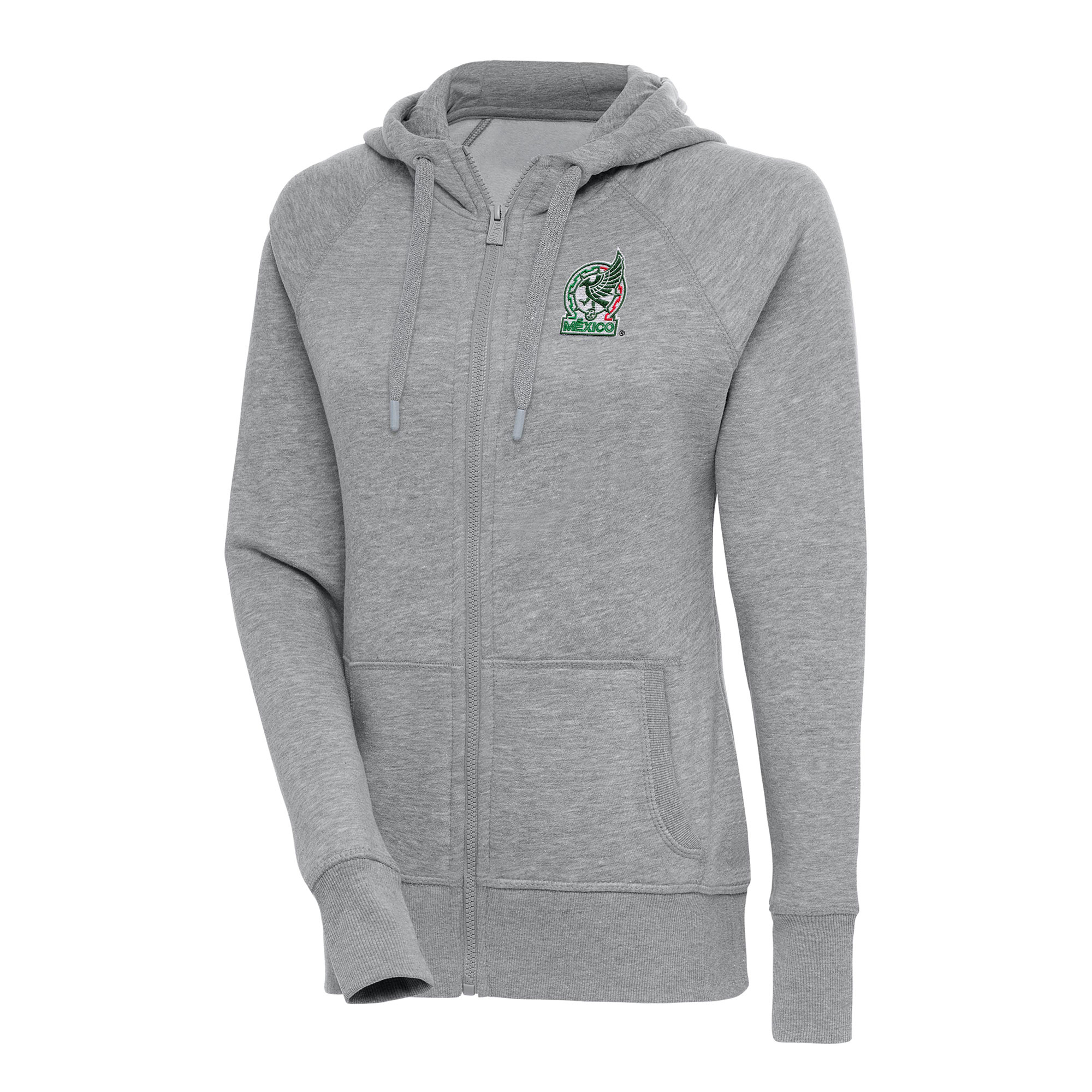 mexico national team antigua women8217s takeover full-zip hoodie – heather gray Collection – Brazil World Cup Jerseys and T-Shirts