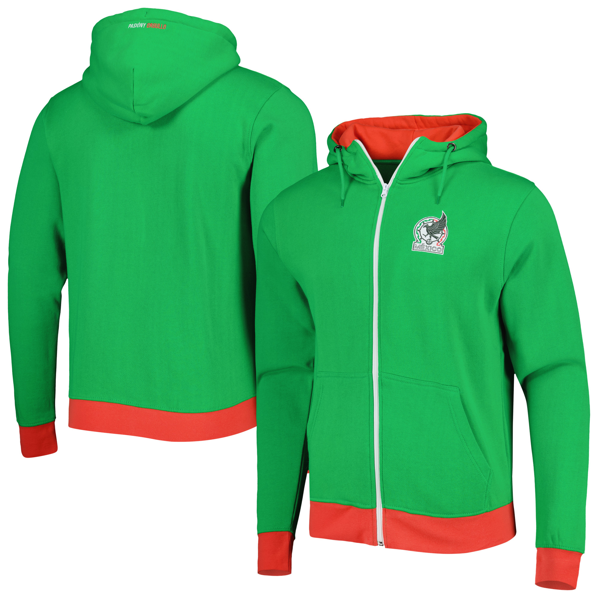 mexico national team crest full-zip hoodie – green Collection – Brazil World Cup Jerseys and T-Shirts