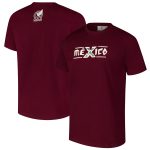 mexico national team heritage heavy relaxed fit t-shirt – burgundy Collection – Brazil World Cup Jerseys and T-Shirts