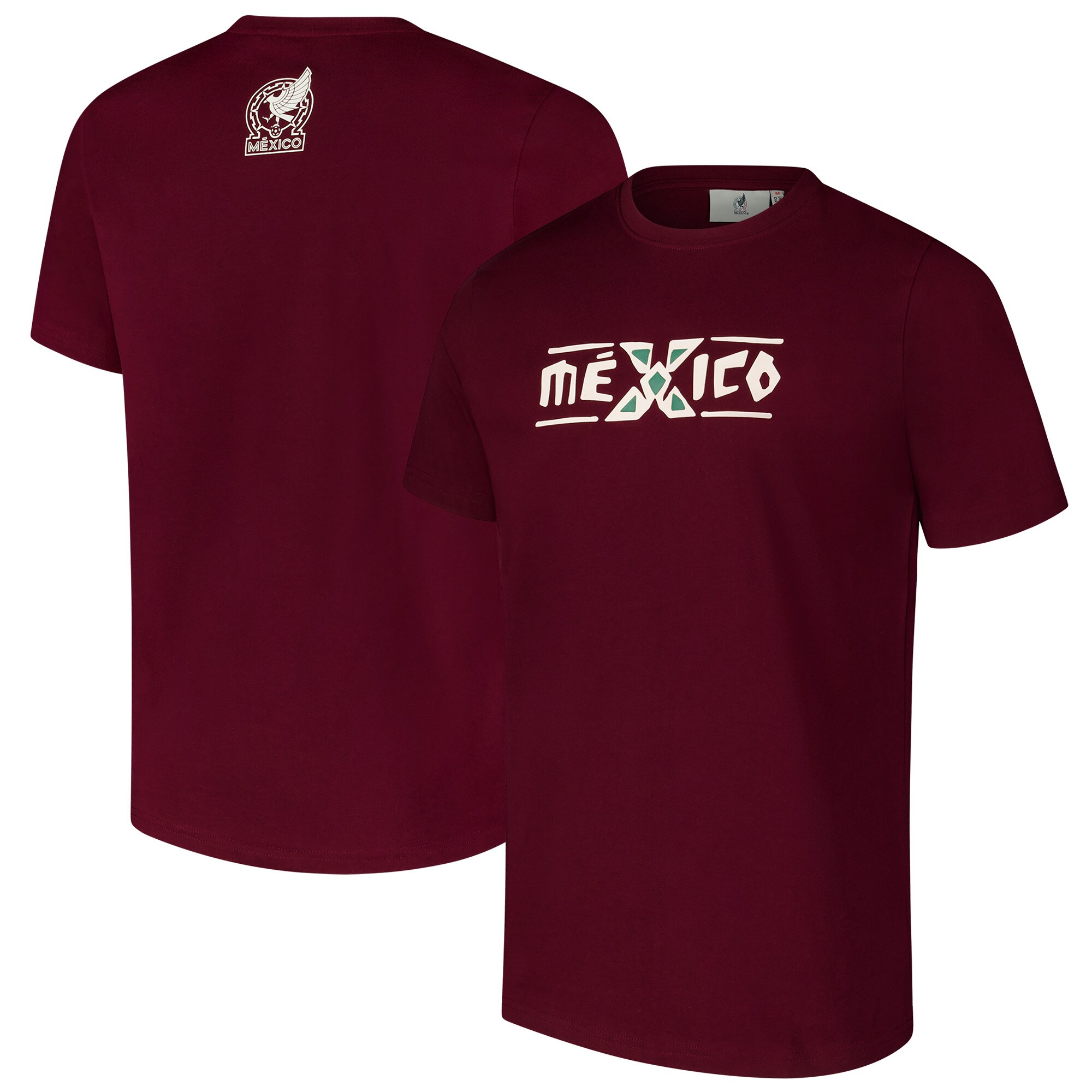 mexico national team heritage heavy relaxed fit t-shirt – burgundy Collection – Brazil World Cup Jerseys and T-Shirts