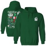 mexico national team vive la fete women8217s impressions artwork pullover hoodie – green Collection – Brazil World Cup Jerseys and T-Shirts