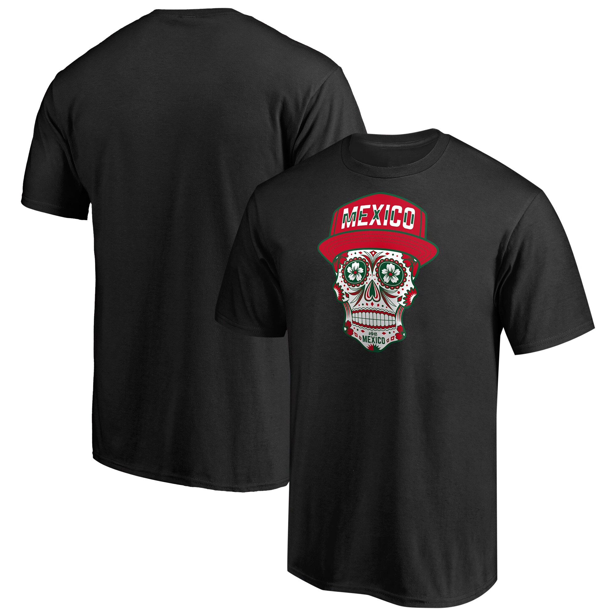 mexico sugar skull t-shirt – black Collection – Brazil World Cup Jerseys and T-Shirts