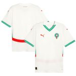 morocco national team puma 2025 away replica jersey – white Collection – Brazil World Cup Jerseys and T-Shirts