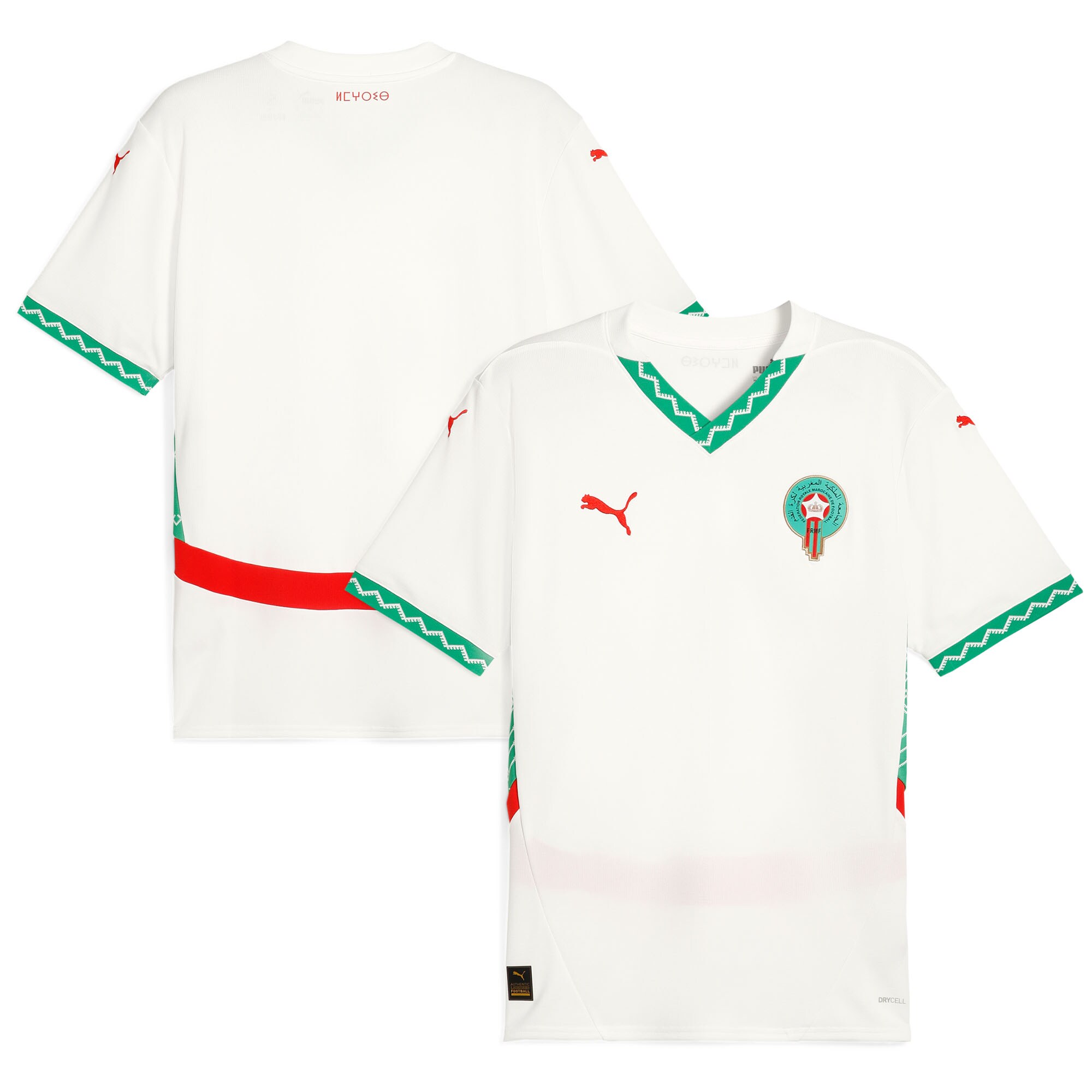 morocco national team puma 2025 away replica jersey – white Collection – Brazil World Cup Jerseys and T-Shirts
