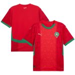 morocco national team puma 2025 home replica jersey – red Collection – Brazil World Cup Jerseys and T-Shirts
