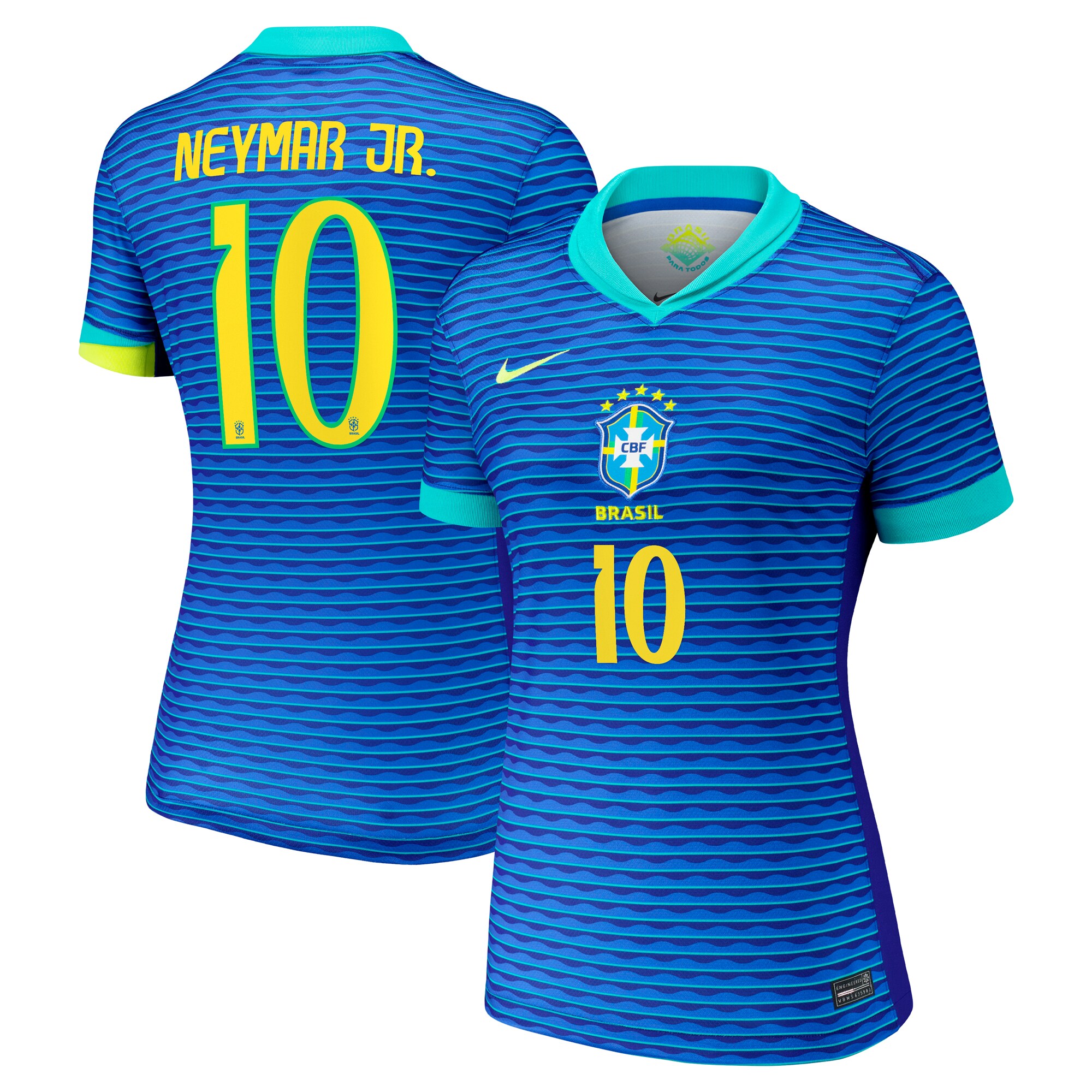neymar jr. brazil national team nike women8217s 2024 away stadium replica player jersey – blue Collection – Brazil World Cup Jerseys and T-Shirts